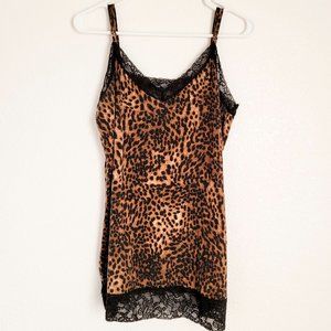 VICTOR ALFARO Leopard Camisole Top Size L
